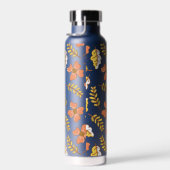 Bouteille D'eau Feuilles d'automne en chute chaude avec fleurs (Plage)