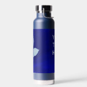 Bouteille D'eau Feuilles de brique d'impression Cyano (Gauche)