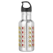 Bouteille D'eau Feuilles de chêne et Acorns Automne Mariage d'auto (Dos)