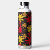 BOUTEILLE D'EAU FEUILLES DE MAPLE JAPONAIS (NOIR) (Droite)