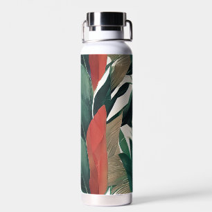 Bouteille D'eau Feuilles de palmier aux tons feutrés