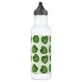 Bouteille D'eau Feuilles de palmiers, Feuilles verts, Motif tropic (Droite)