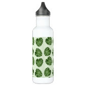 Bouteille D'eau Feuilles de palmiers, Feuilles verts, Motif tropic (Gauche)