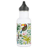 Bouteille D'eau Feuilles Et Oiseaux Exotiques (Droite)