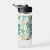 Bouteille D'eau Feuilles texte personnalisé Motif (Droite)