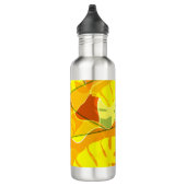 BOUTEILLE D'EAU FEUILLES TROPICAUX ABSTRAITS (Droite)