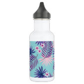 Bouteille D'eau Feuilles tropicaux et fleurs 2 (Gauche)