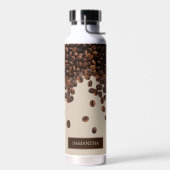Bouteille D'eau Fèves de café Nom personnalisé (Gauche)