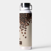Bouteille D'eau Fèves de café Nom personnalisé (Arrière)