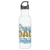 Bouteille D'eau Fier père du diplômé (Devant)