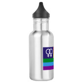 Bouteille D'eau Fierté arc-en-ciel double Vénus lesbienne (Gauche)