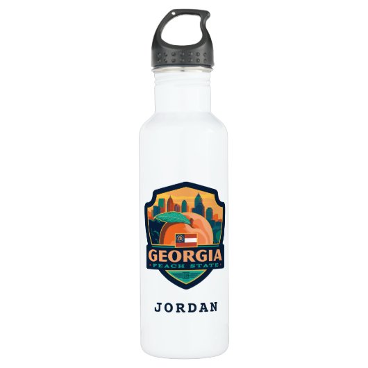 Bouteille D'eau Fierté | la Géorgie d'état (Devant)