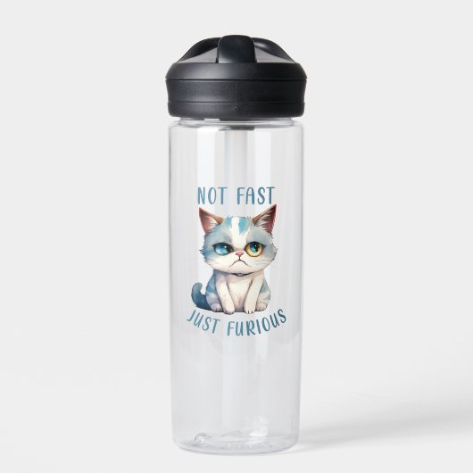 Bouteille D'eau Fiery Feline Spirit - Sassy Angry Cat Design (Extérieur)