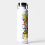 Bouteille D'eau Fièvre de Disco avec Scooby et Shaggy (Avant)