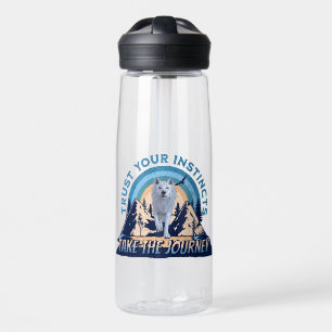 Bouteille D'eau Fiez-vous à vos instincts Aventure du loup arctiqu