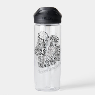 Bouteille D'eau Figure Patinage Word Art Patinage sur glace