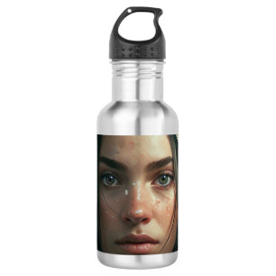 Bouteille D'eau Fille à capuchon de pluie
