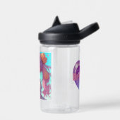 Bouteille D'eau Fille Anime personnalisée avec cupcake Whimsical (Gauche)