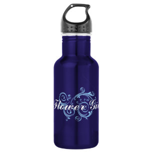 Bouteille D'eau Fille de fleurs, Flèche bleue