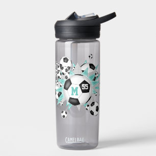 Bouteille D'eau filles balle de football souffle lumière gris turq