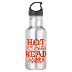 Bouteille D'eau Filles Chaudes Lisent Des Livres