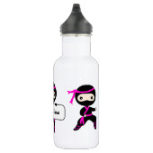 Bouteille D'eau Filles tendance Cute Ninja Guerrier Enfants Nom pe (Droite)