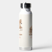 Bouteille D'eau Fillette Cheval Peach Monogramme Script Fantaisist (Gym)