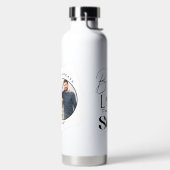 Bouteille D'eau Fils moderne , anniversaire de petit-fils Typograp (Droite)