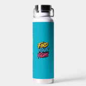 Bouteille d'eau "Find Your Fight" (Multicolor) (Arrière)
