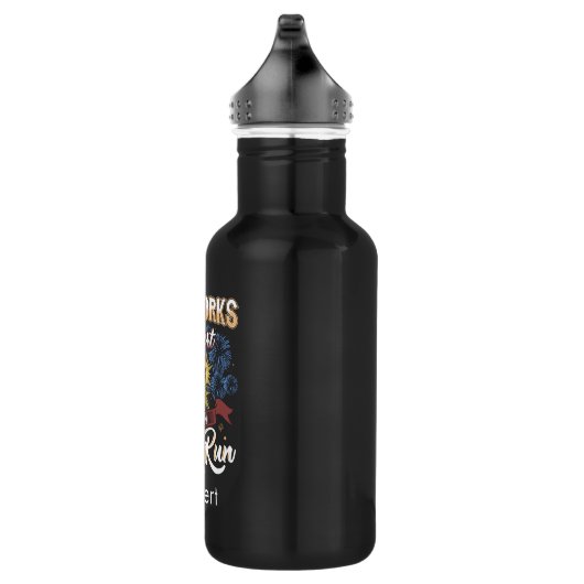Bouteille D'eau Fireworks Expert Run Si J'Exécute Personnalisé (Droite)
