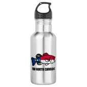 Bouteille D'eau Fish North Carolina (Devant)