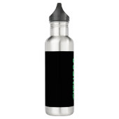 Bouteille D'eau Fitness Personal Trainer Bodybuilding Modern Black (Gauche)