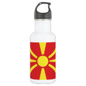 Bouteille D'eau Flag de Macedonia (Devant)