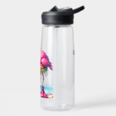 Bouteille D'eau Flamant rose funky Aquaholic (Gauche)