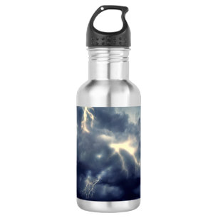 Bouteille D'eau Flambeaux pendant l'orage