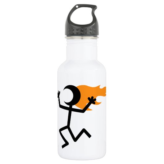 Bouteille D'eau Flaming head (Devant)