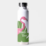 Bouteille D'eau Flamingo rose personnalisé Douche nuptiale tropica<br><div class="desc">Découvrez notre Bouteille d'eau de Merci de Fête des mariées Tropical sur mesure - un cadeau délicieux et personnalisé qui ajoute une touche de fantaisie à votre célébration. Customisez ces bouteilles pour créer un jeton unique et mémorable pour la douche de nuptiale à thème tropical. Avec un design flamand rose...</div>