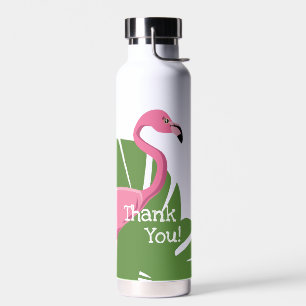 Bouteille D'eau Flamingo rose personnalisé Douche nuptiale tropica