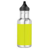 Bouteille D'eau Flat Yellow Background – Back-to-School Texture (Droite)