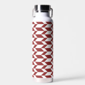 Bouteille D'eau Flèche Chevron Gras Deux Tons Blancs Rouge (Avant)