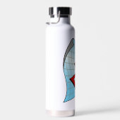 Bouteille D'eau Flèche rouge du graphique descendant (Plage)