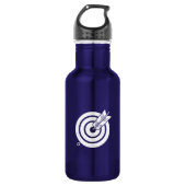 Bouteille D'eau Flèche sur une cible ronde (Devant)