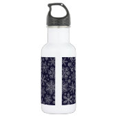 Bouteille D'eau Flèches blanches sur bleu (Dos)