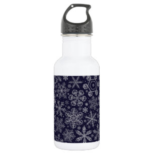 Bouteille D'eau Flèches blanches sur bleu