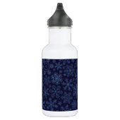 Bouteille D'eau Flèches bleues sur bleu (Droite)
