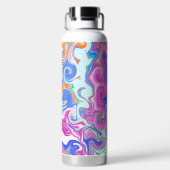 Bouteille D'eau Flèches colorées Marbre Fluide Art (Plage)