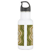 Bouteille D'eau Fleur Abstraite (Dos)