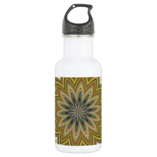Bouteille D'eau Fleur Abstraite