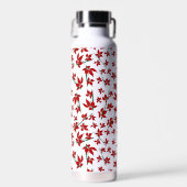 Bouteille D'eau Fleur botanique rouge de Noël (Avant)