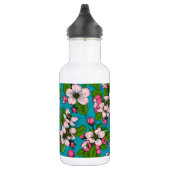 Bouteille D'eau Fleur d'Apple sur le turquoise (Droite)